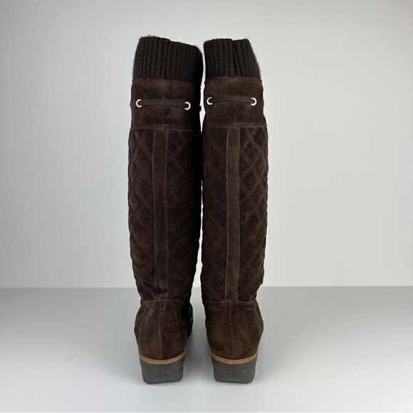 Aquatalia by Marvin K Quilted Suede Pull On Boots Size 38/7 - Picture 5 of 10